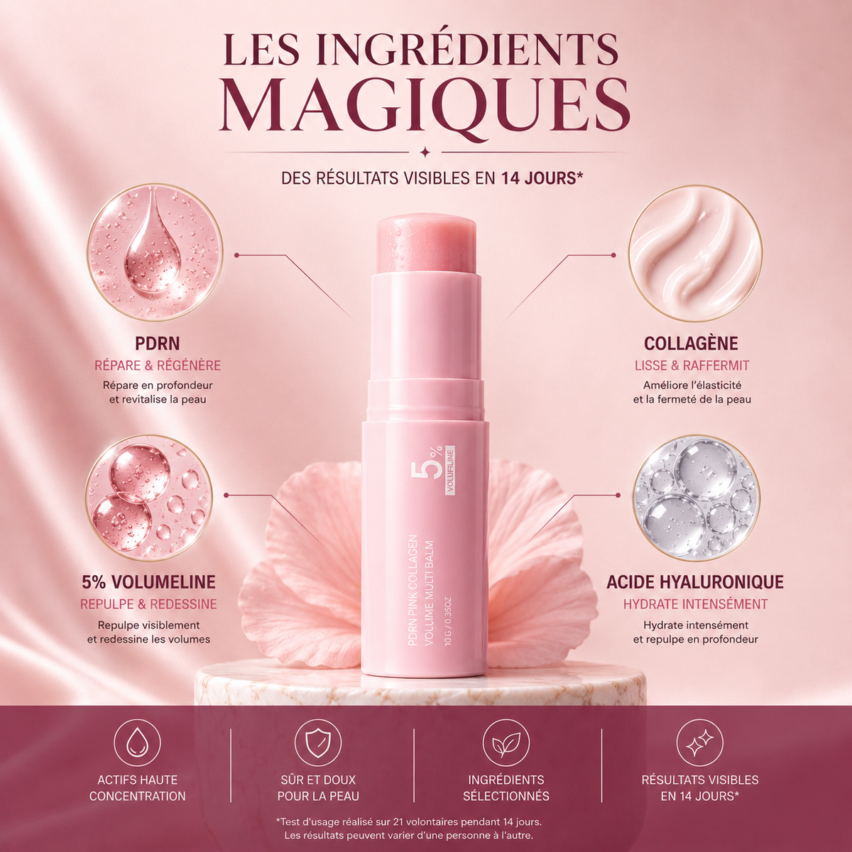 Baume volumisant au collagène PDRN
